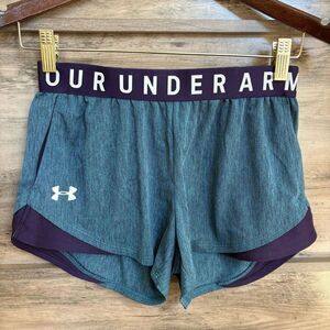 Under Armour Athletic Shorts XS Teal Preppy Athleisure Activewear Sporty Running